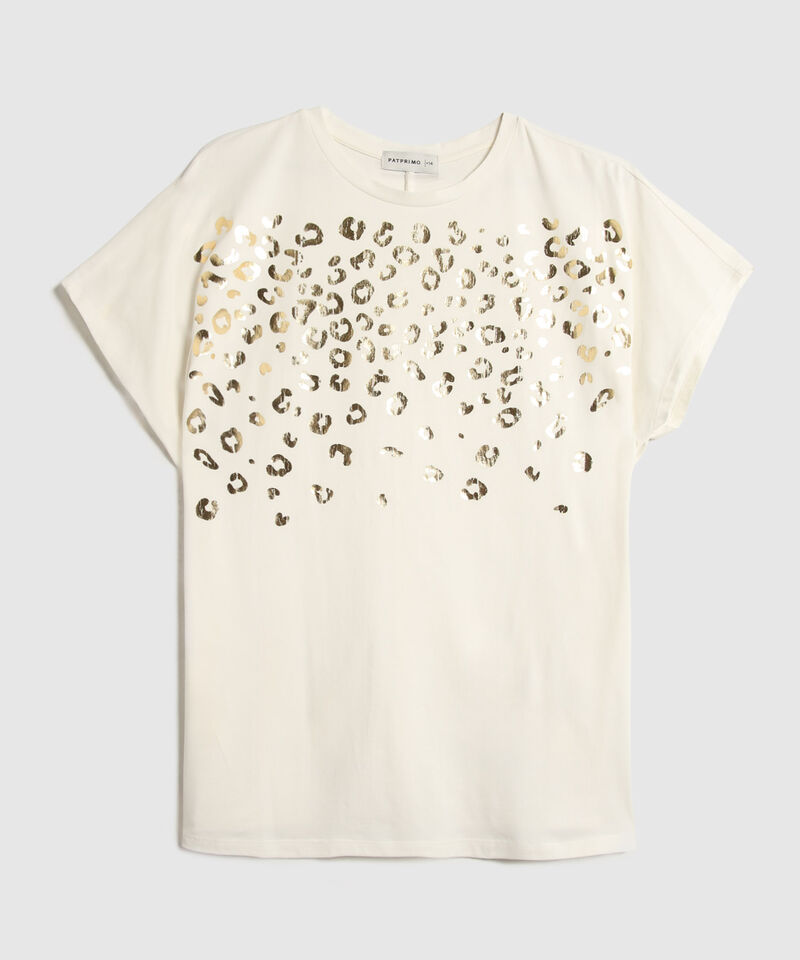 Camiseta Estampada Con Detalle