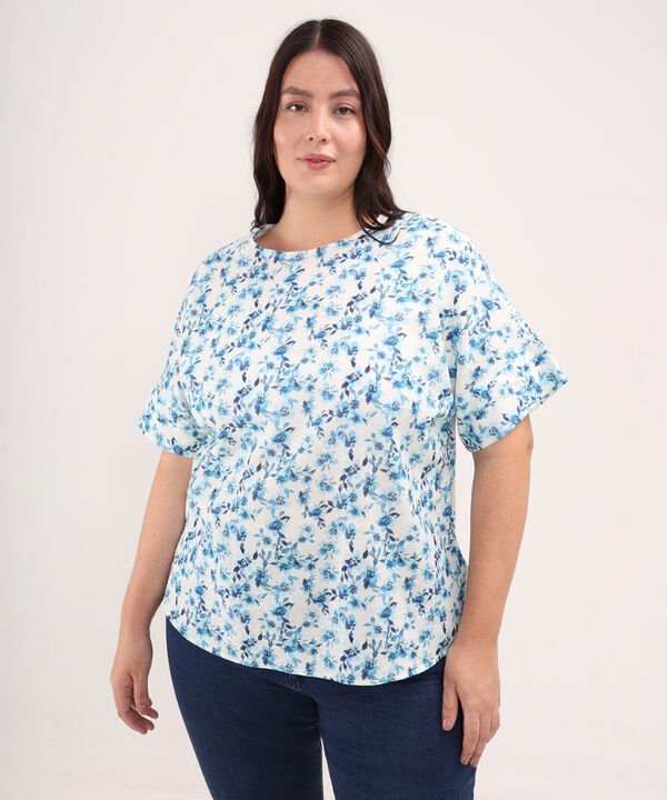 Blusa Estampada Manga Corta image number null