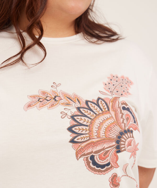 Camiseta Con Screen Y Bordado image number null