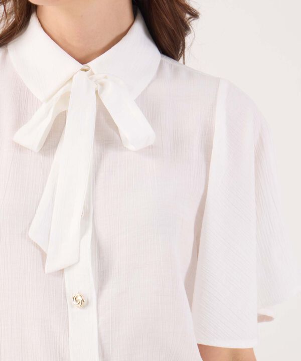 Camisa Unicolor Con Detalle En Cuello  image number null