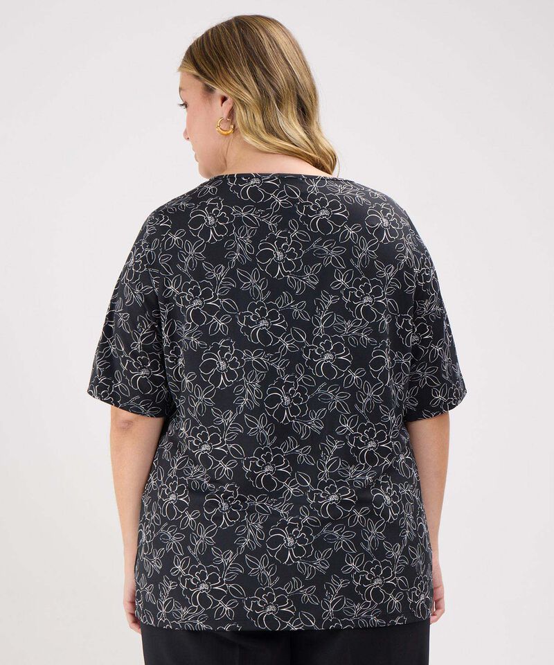 Camiseta mujer manga 3/4 estampada