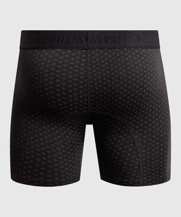 B&oacute;xer Largo Ergon&oacute;mico con Microdise&ntilde;o Geom&eacute;trico para Hombre image number null