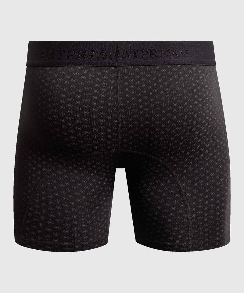 B&oacute;xer Largo Ergon&oacute;mico con Microdise&ntilde;o Geom&eacute;trico para Hombre