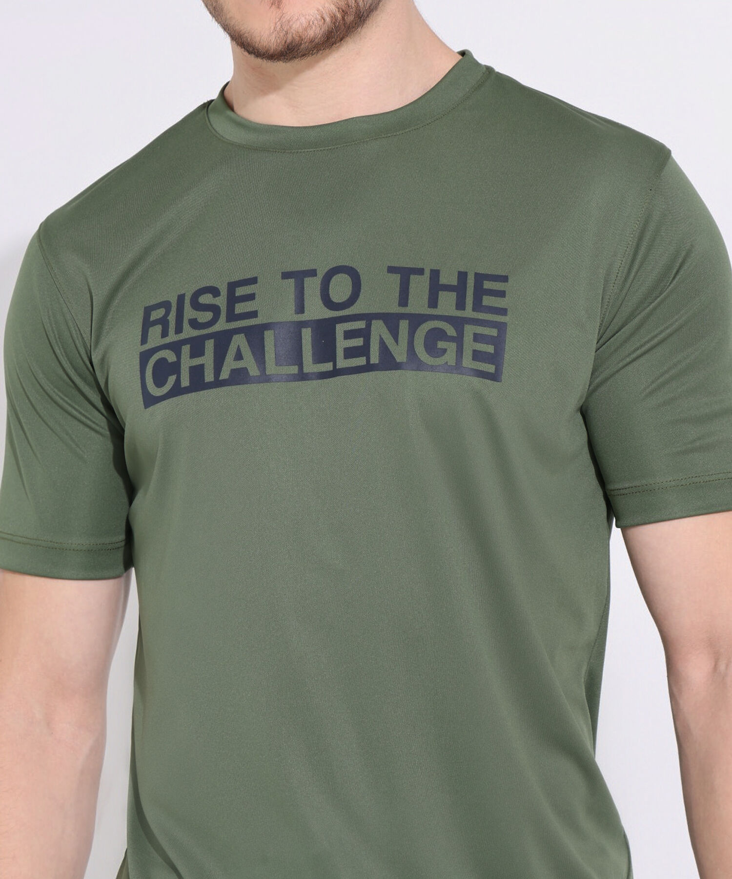 Camiseta Para Hombre, Cuello Redondo, Manga Corta Con Estampado