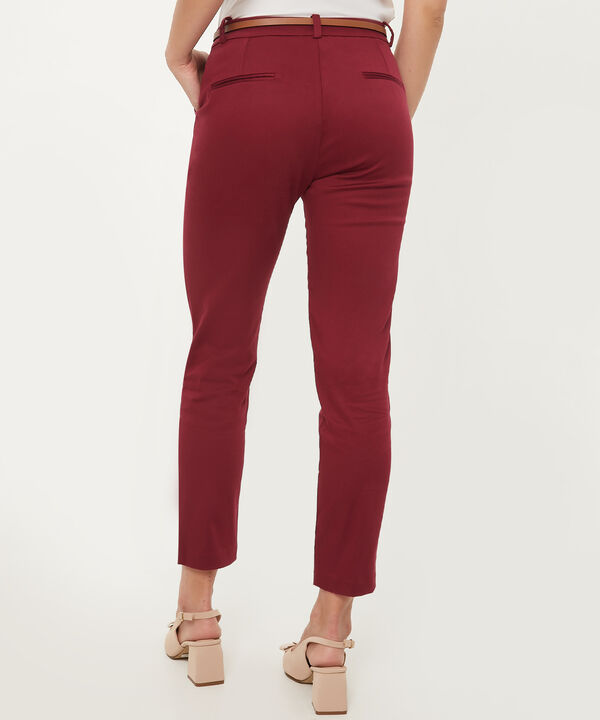 Pantalon Basico Bolsillos Diagonal
