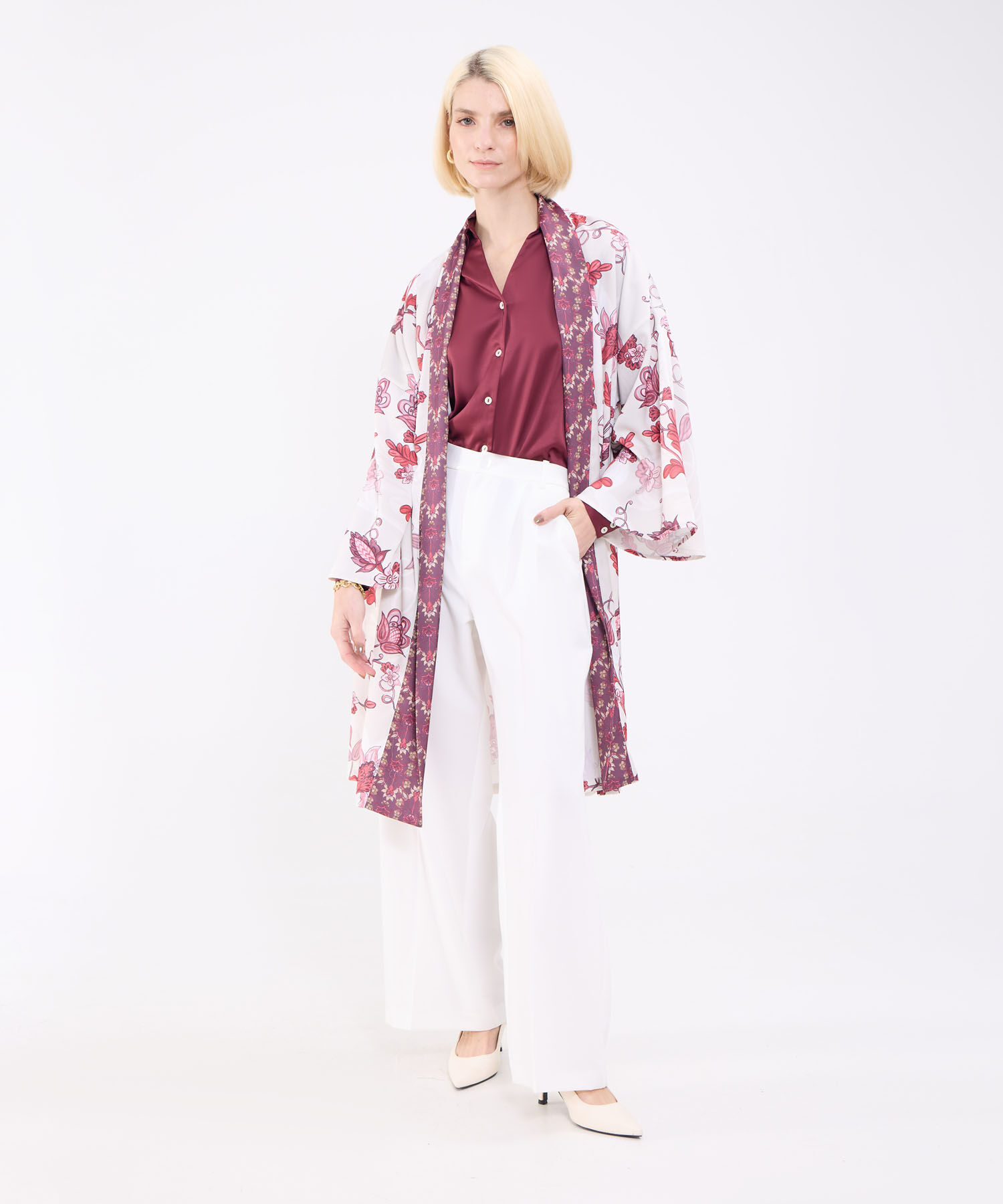 Chaqueta Kimono Estampado