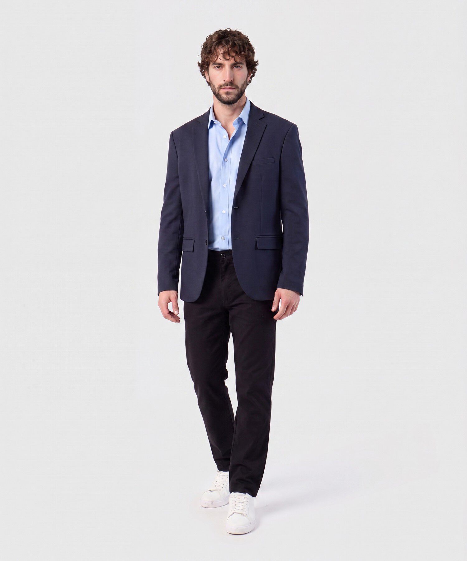 Camisa Manga Larga Con Bolsillo Antiarrugas