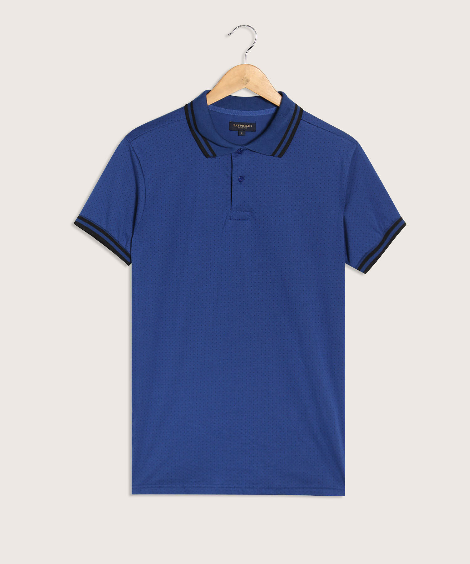 Polo Slim Fit Azul