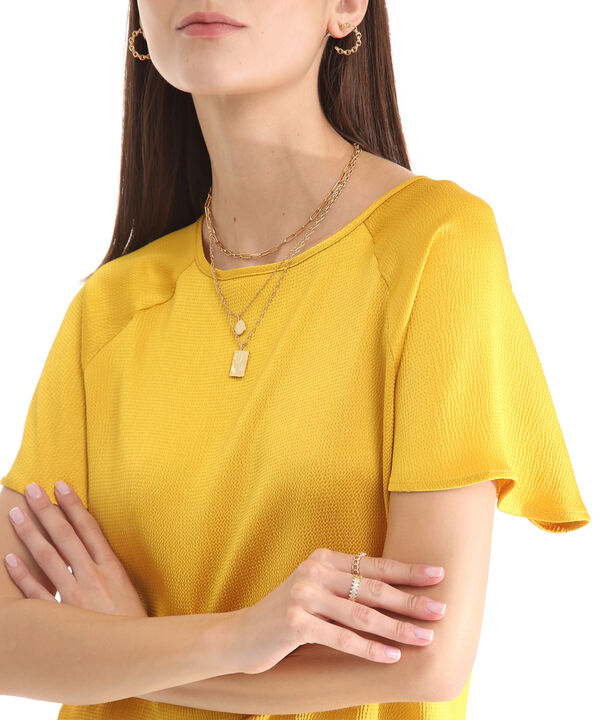 Blusa Manga Corta Unicolor image number null