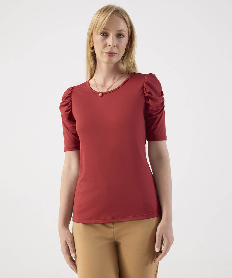 Blusa con Detalle en Mangas