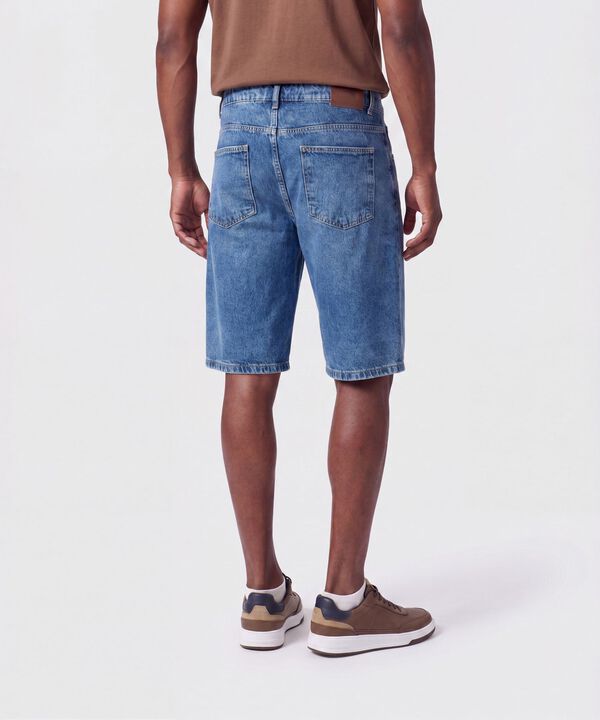 Bermuda Denim Cinco Bolsillos Hombre