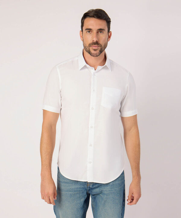 Camisa Unicolor Con Bolsillo  image number null