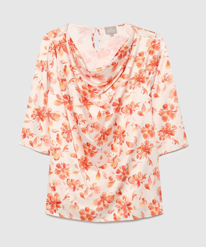 Blusa Estampada con Manga 3/4