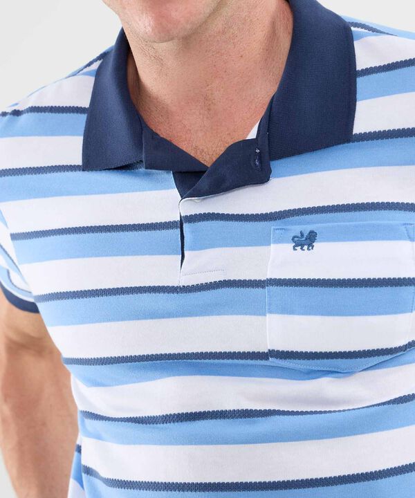 Polo Cuello Tejido Con Bolsillo Preteñida image number null