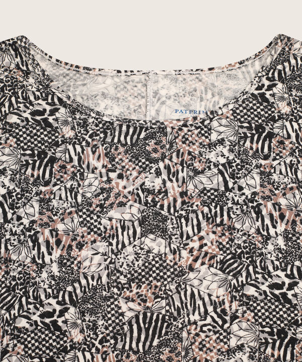 Camiseta mujer estampada manga corta image number null