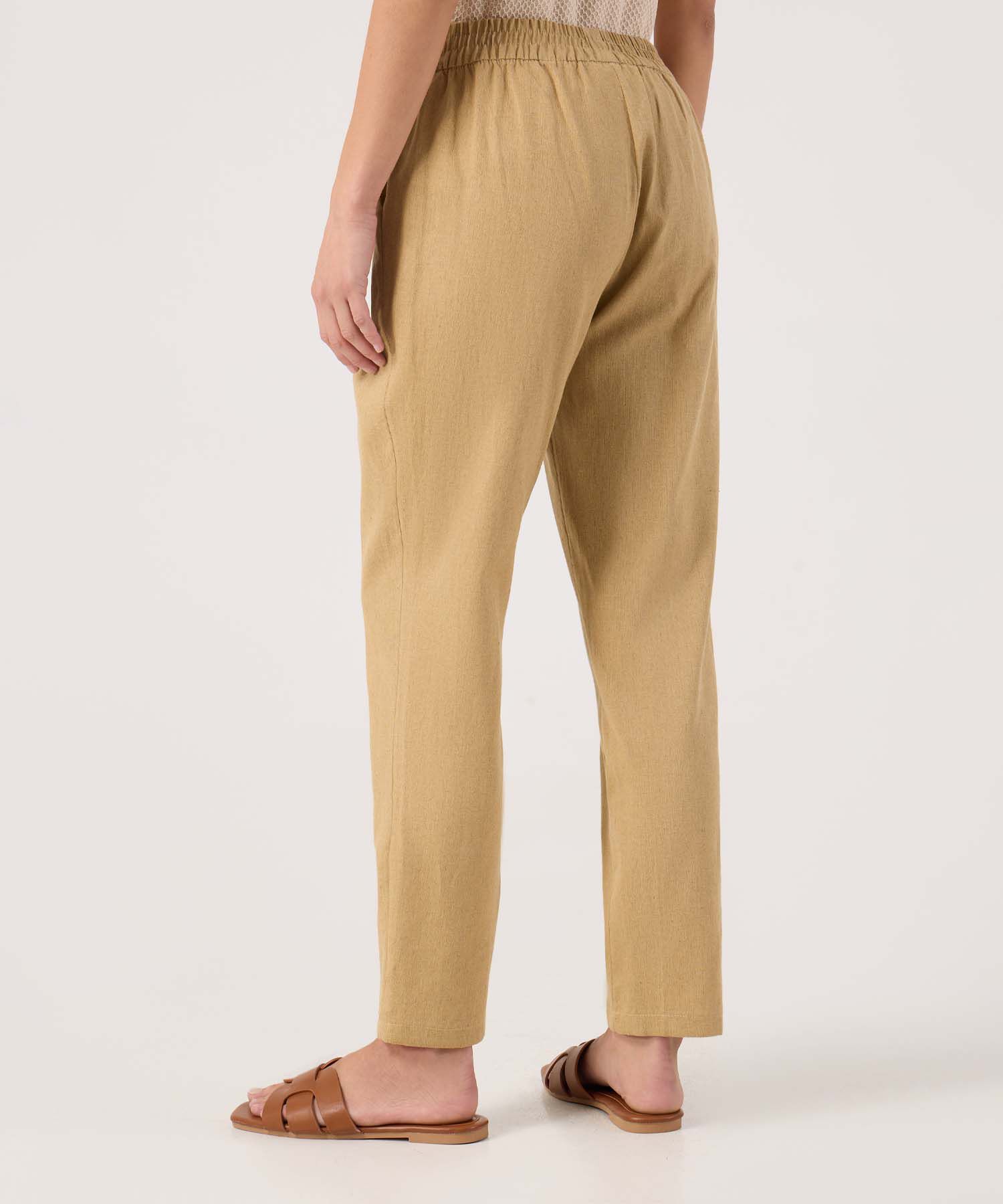 Pantal&oacute;n en Efecto Lino