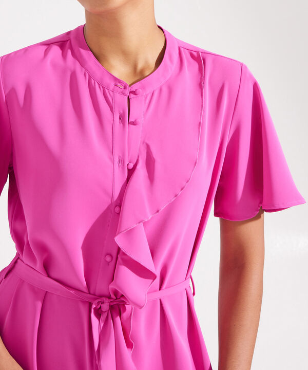 Vestido Largo Con Cuello Mao image number null