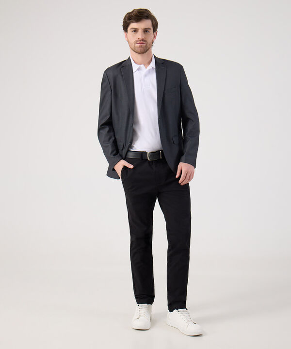 Blazer Unicolor Con Bolsillos En Laterales  image number null