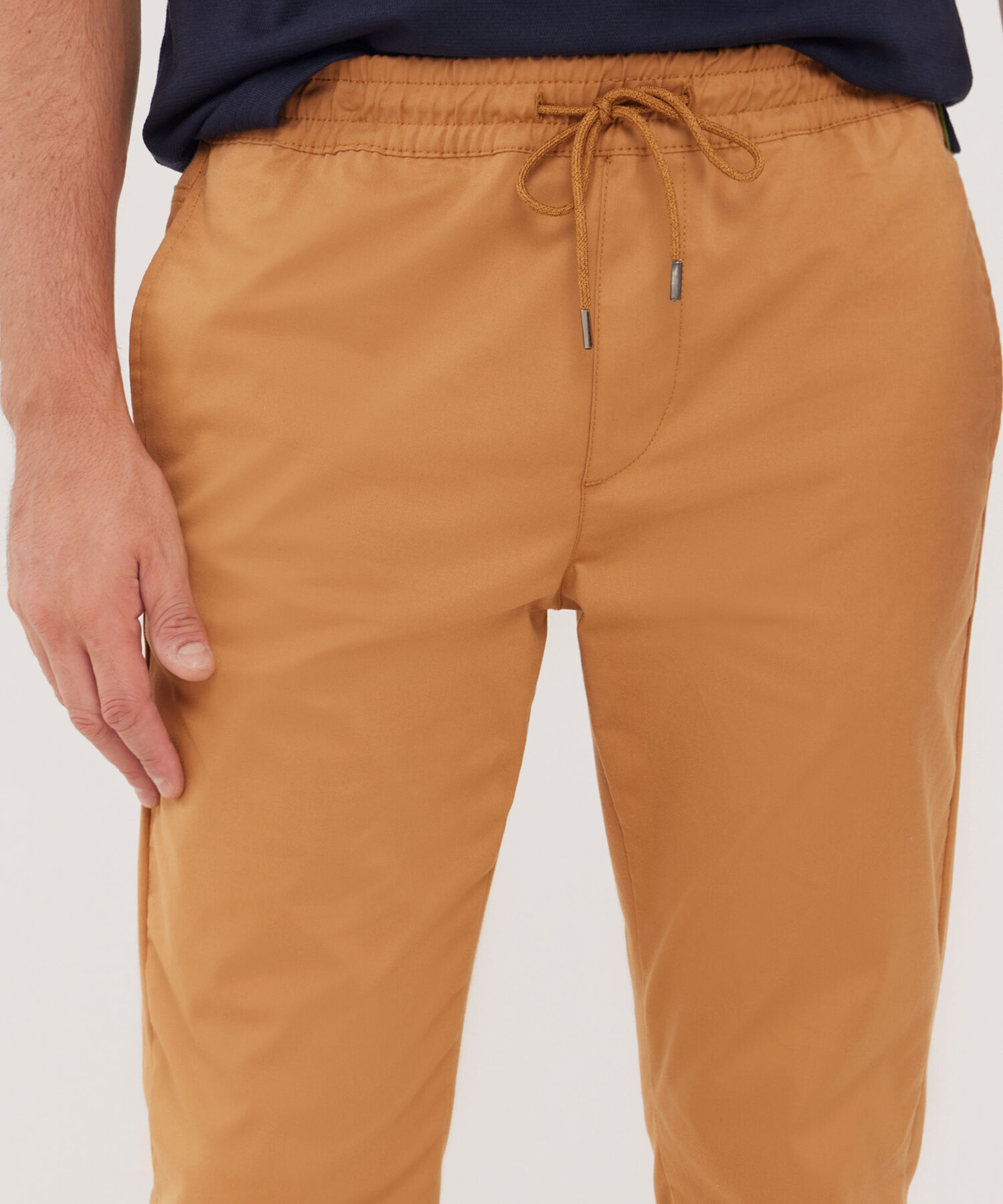 Pantalon Moda Tipo Jogger Unicolor Con Bolsillos, Campiello Linea Moda