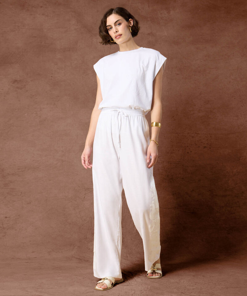 Pantal&oacute;n Fluido con Bordado