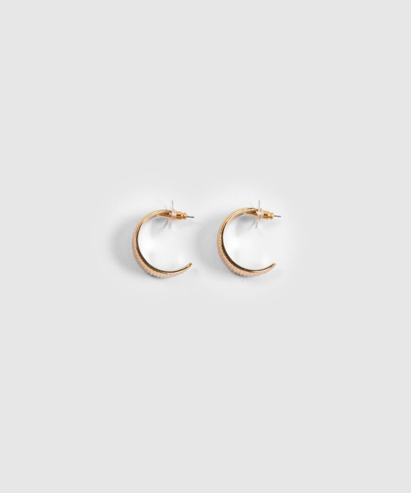 Aretes Dorados Forma de Arco