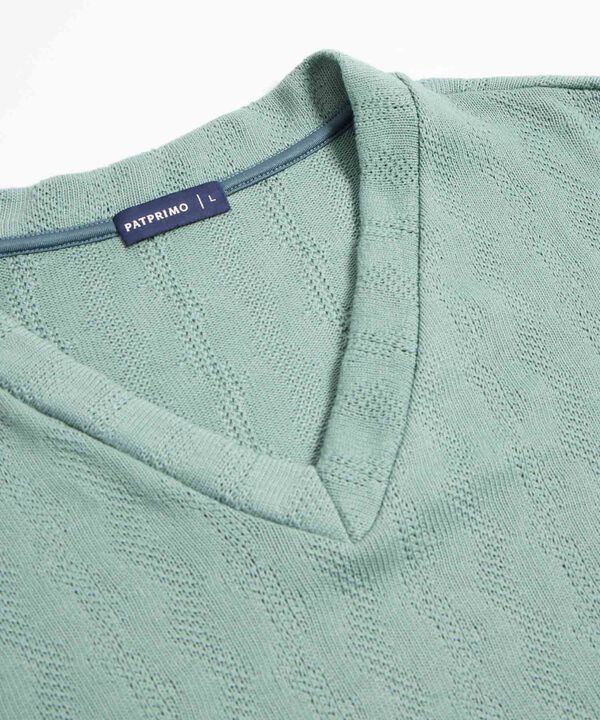 Suéter Liviano Con Cuello V Para Mujer image number null