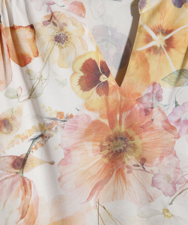 Blusa Estampada Cuello Mao image number null