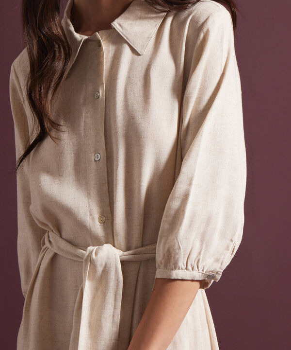 Vestido Camisero Manga 3/4