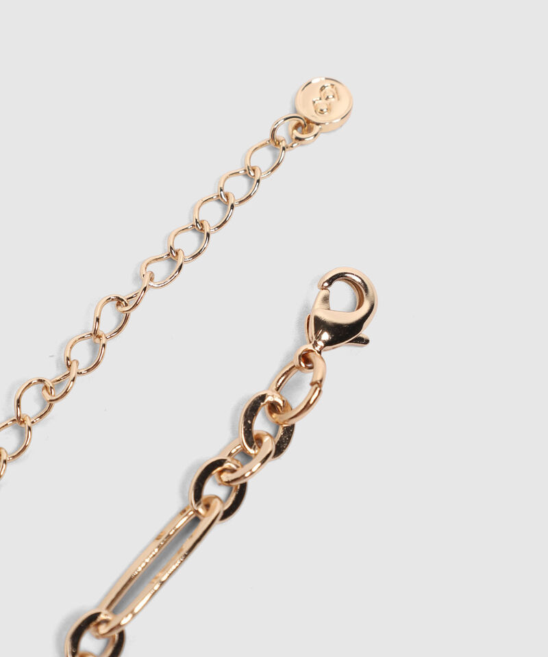 Collar De Eslabones Con Dijes Para Mujer