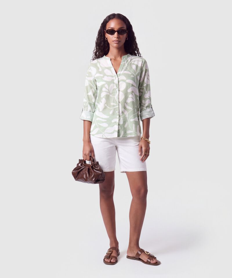 Blusa Manga Ajustable Para Mujer