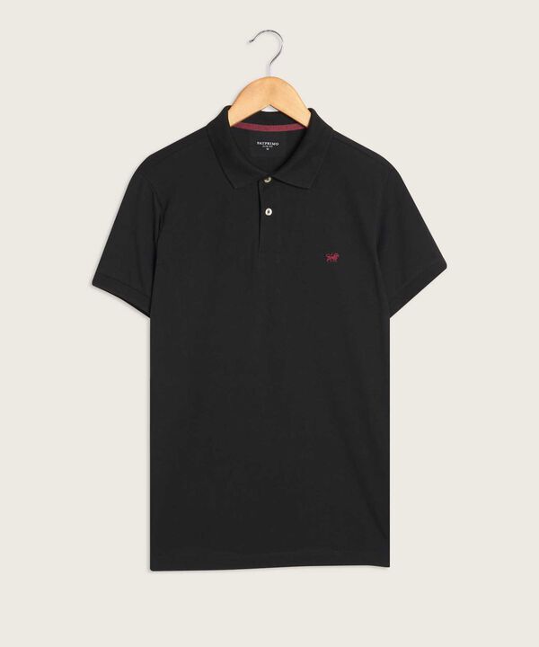 Polo Tejido Unicolor Cuello Y Puños Tejidos,Sin Bolsillo Con Hiladillo.
