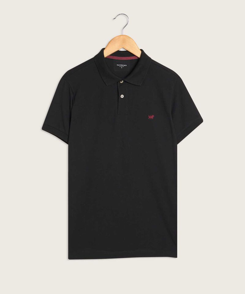 Polo Tejido Unicolor Cuello Y Puños Tejidos,Sin Bolsillo Con Hiladillo.