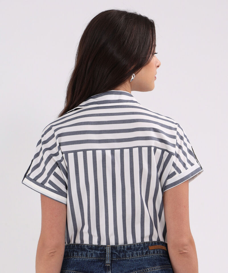 Camisa Con Charretra Preteñida