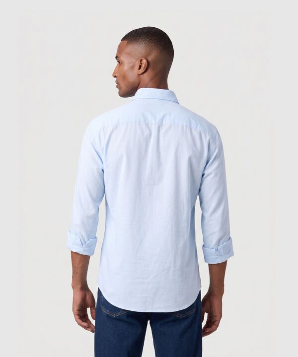 Camisa Manga Larga Casual Para Hombre