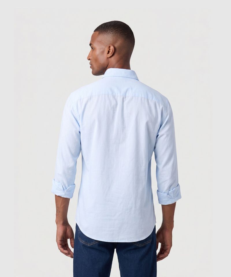 Camisa Manga Larga Casual Para Hombre