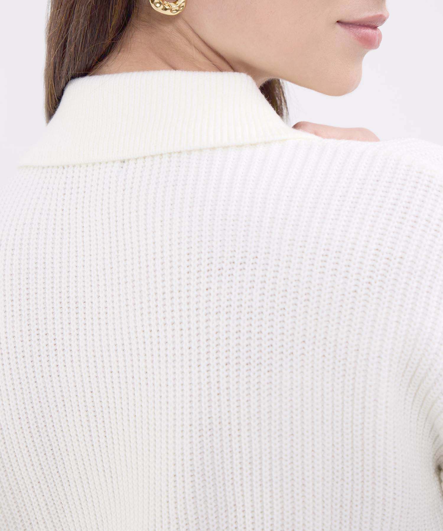Saco unicolor con botones para mujer