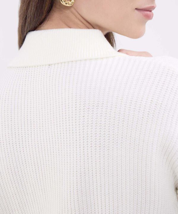 Saco unicolor con botones para mujer