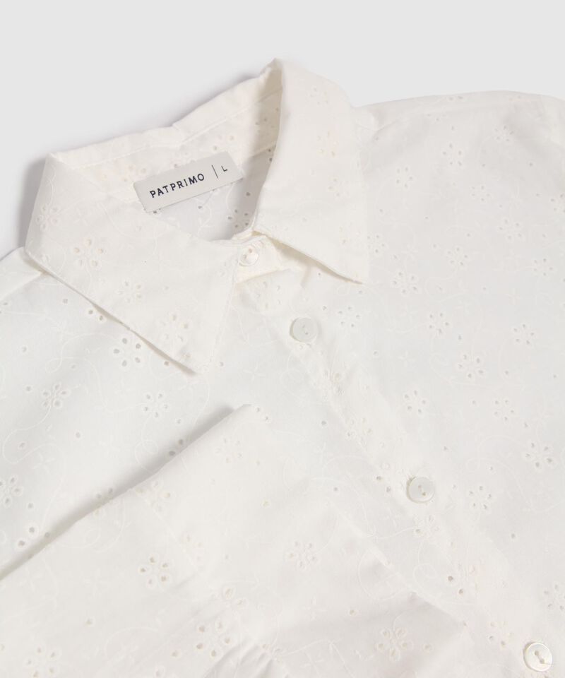 Camisa Texturizada Manga 3/4 