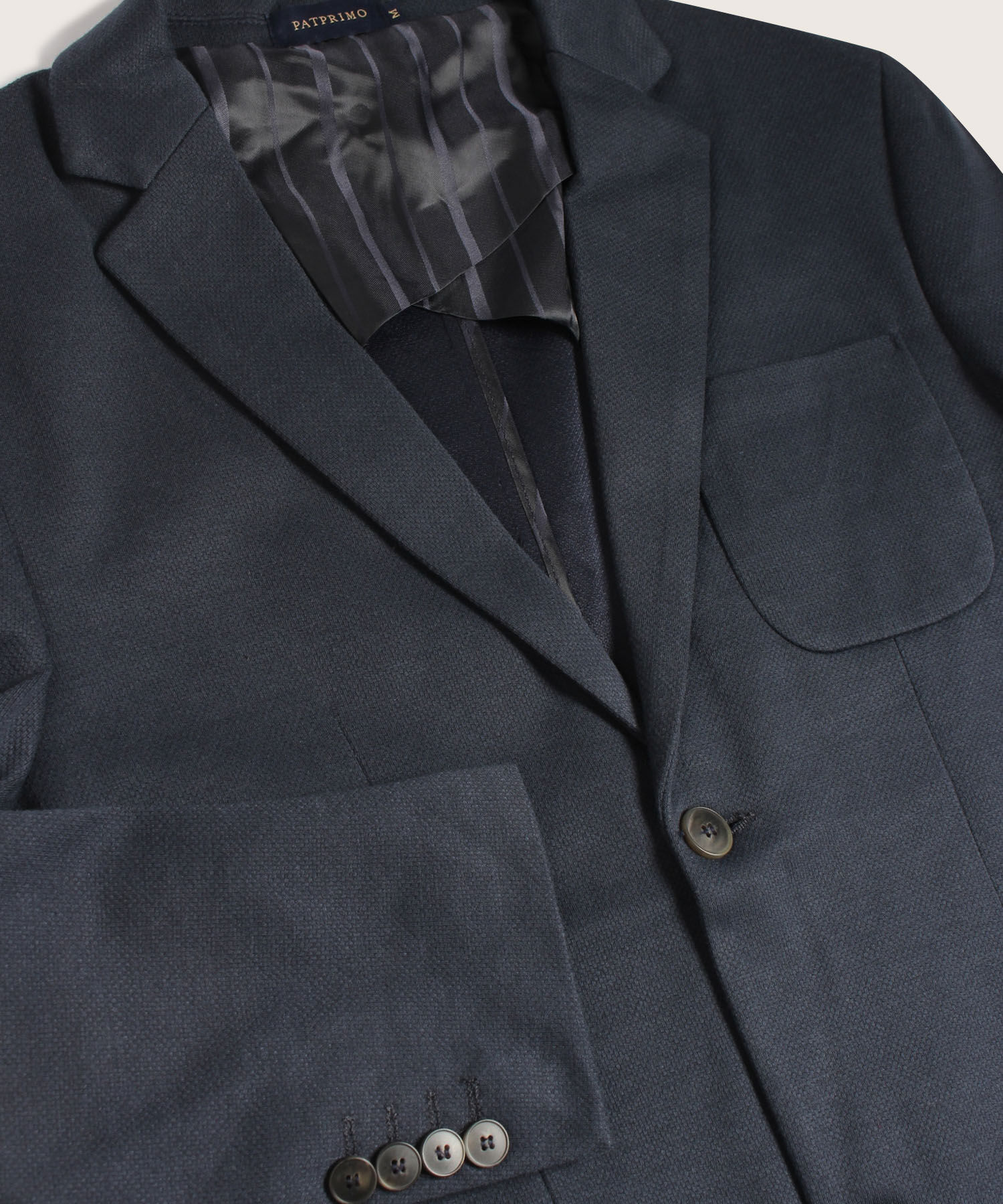 Blazer Unicolor Con Textura