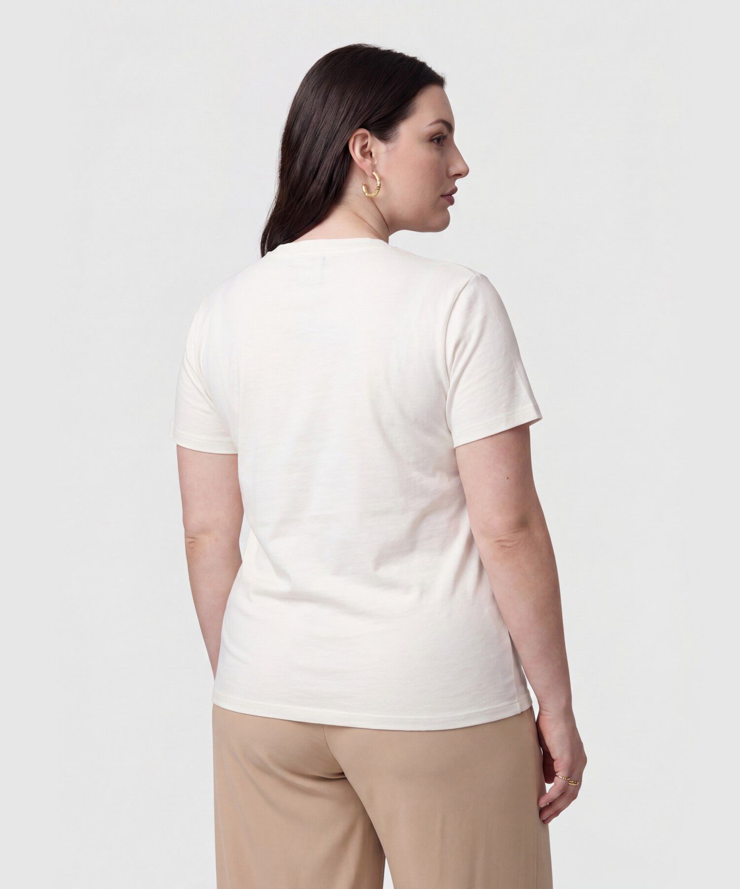 Camiseta Texturizada Manga Corta Para Mujer Curvy
