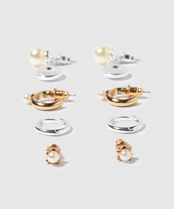 Aretes Set X 4 Pares De Aretes Ref. Kf232-0441 image number null