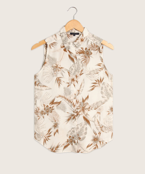 Camisa Manga Sisa Estampada