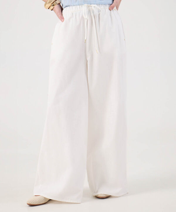 Pantalón Fluido Unicolor image number null