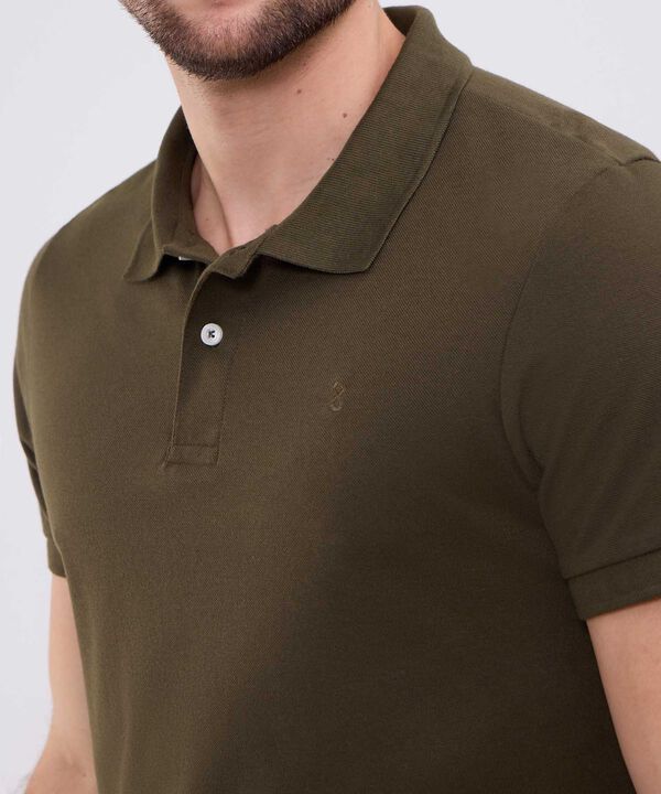 Polo Unicolor Para Hombre image number null
