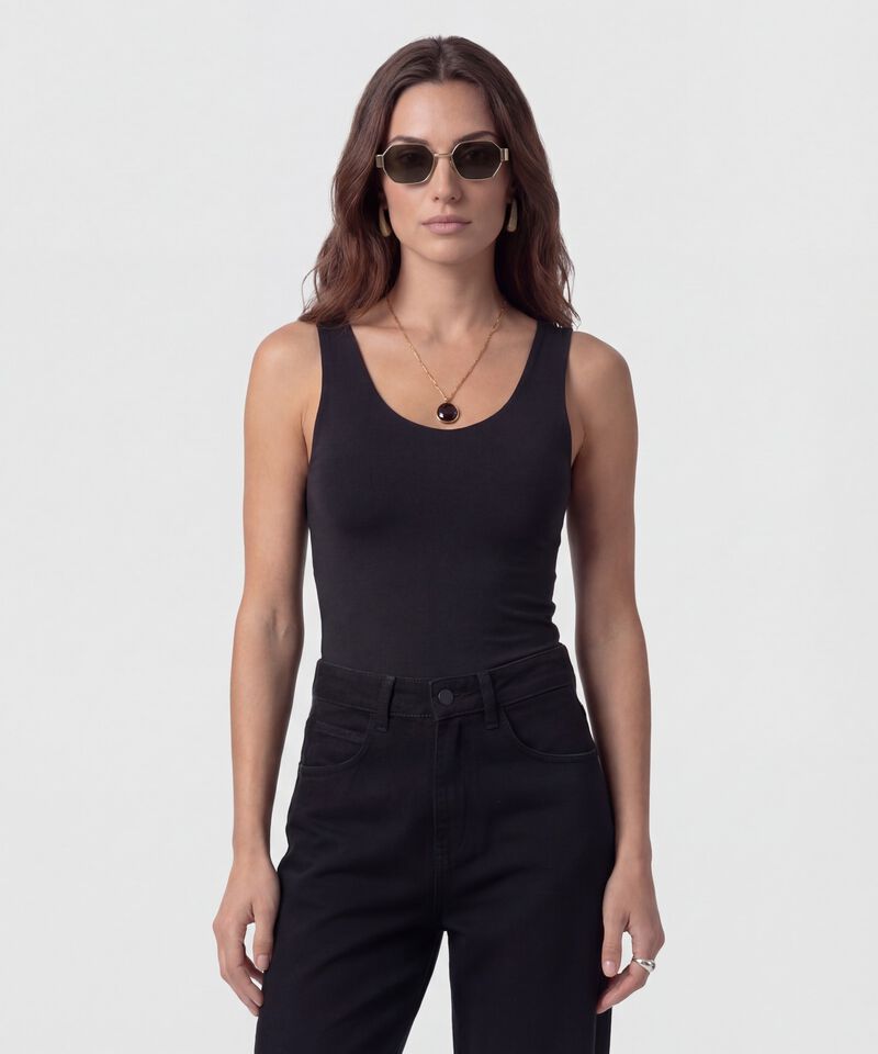 Camiseta Manga Sisa Con Cuello En U Para Mujer