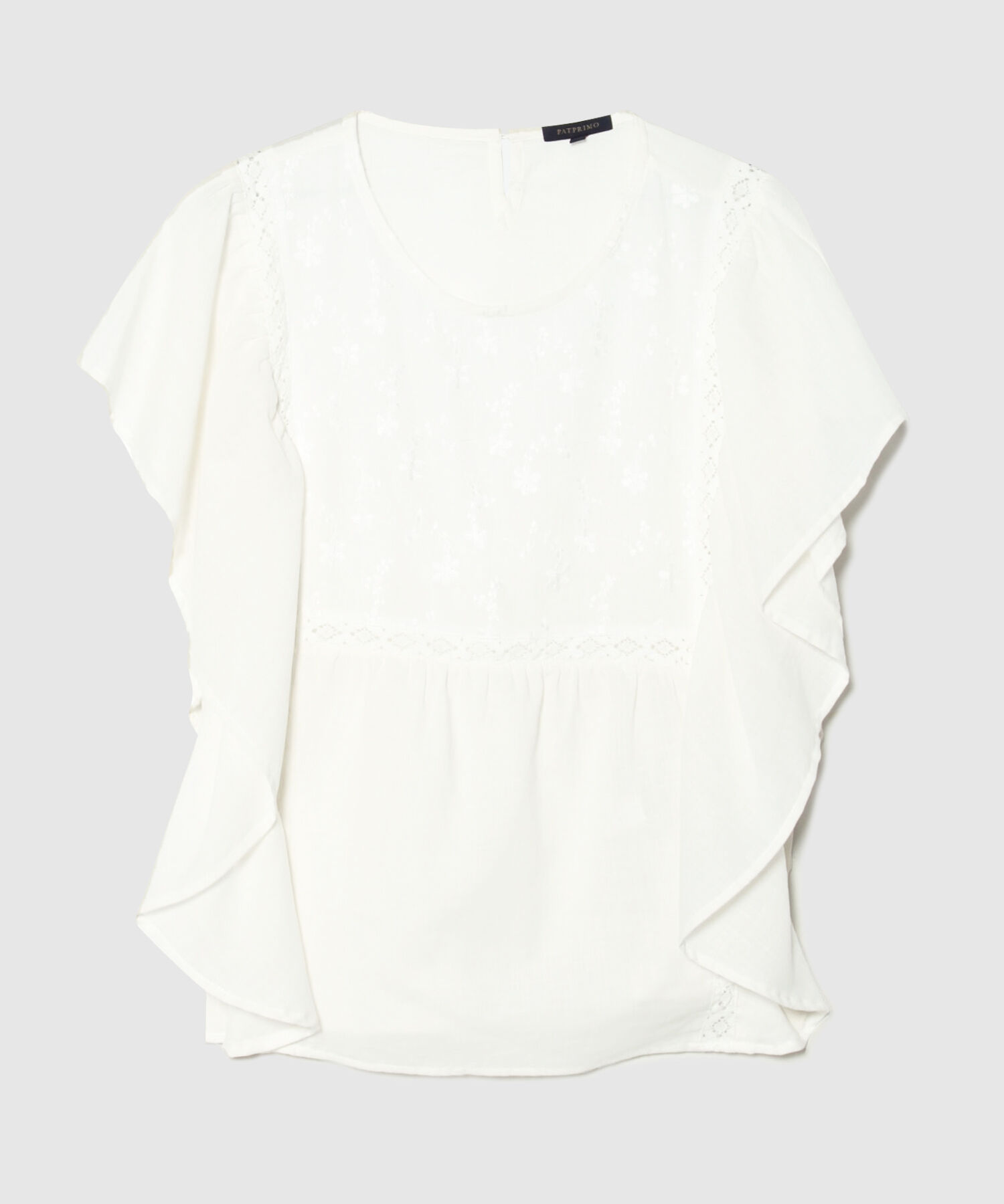 Blusa Manga Sisa Con Arandela