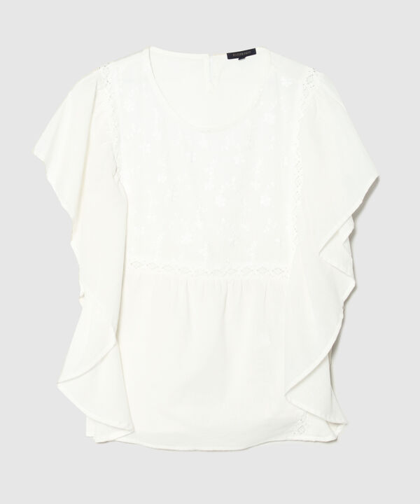 Blusa Manga Sisa Con Arandela