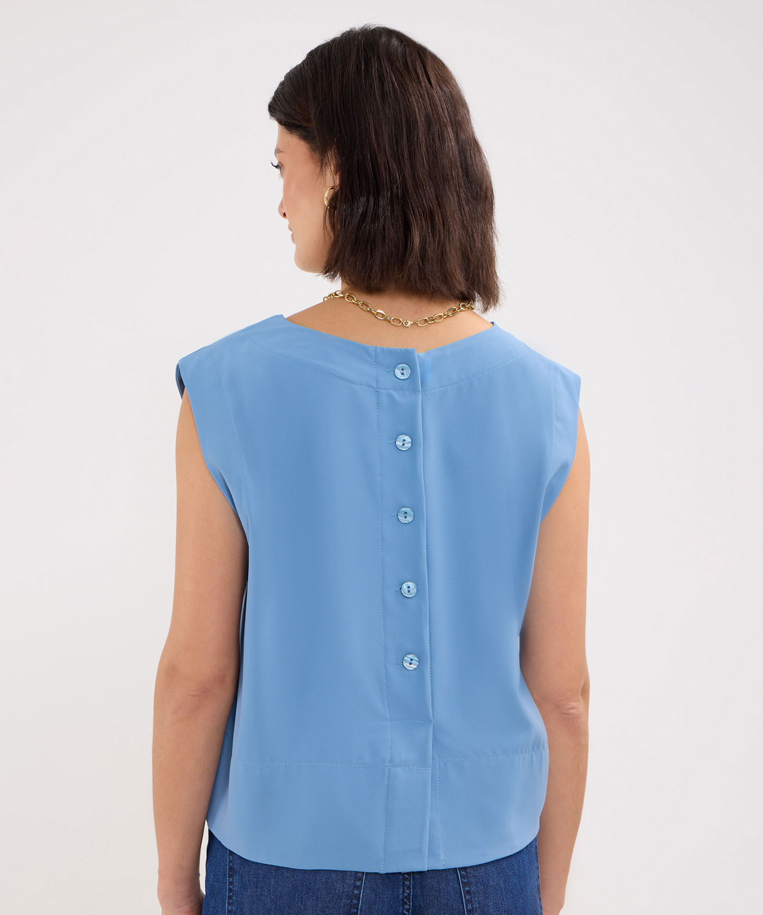 Blusa Escote Redondo