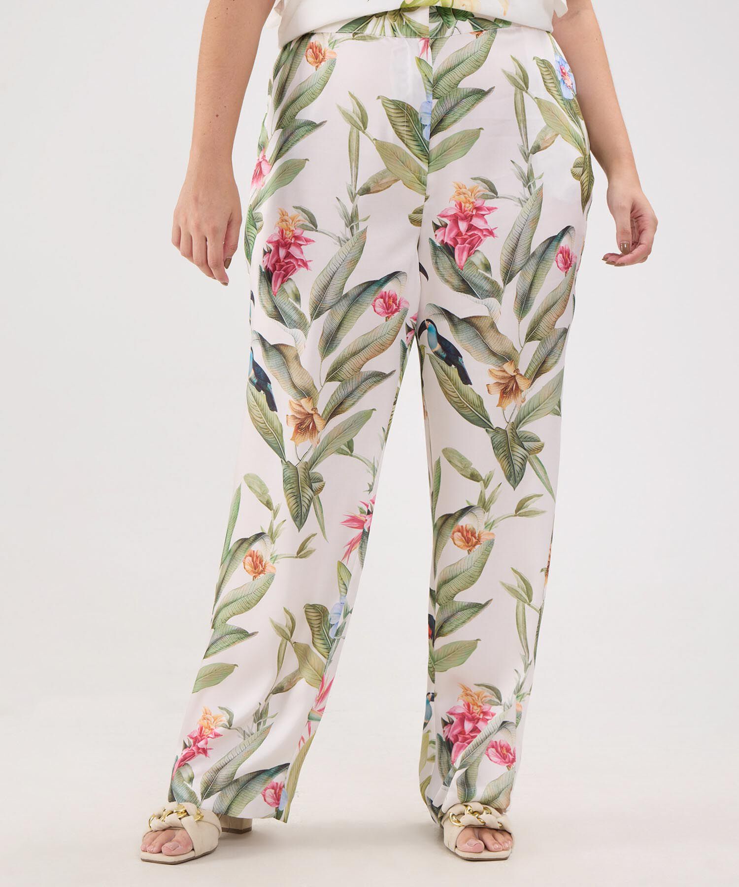 Pantalon Estampado Fluido