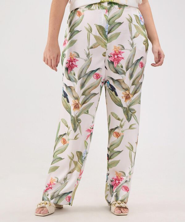Pantalon Estampado Fluido image number null
